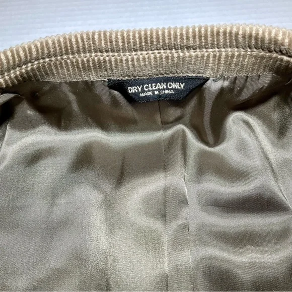 Lauren Ralph Lauren Blazer Size 44L Brown Corduroy 100% Cotton Jacket - Picture 9 of 11